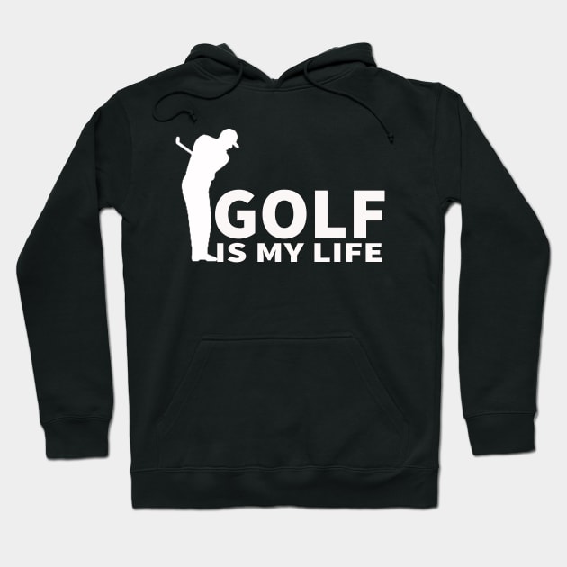 golf is my life white t-shirt Hoodie by yassinstore